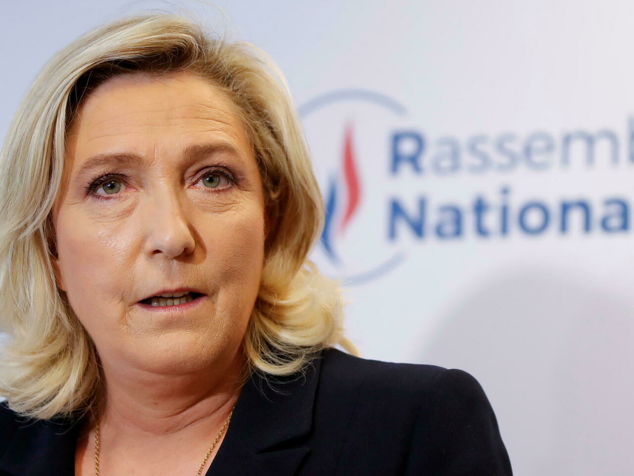 File photo: french far right leader marine le pen reacts to the results of regional election, in nanterre