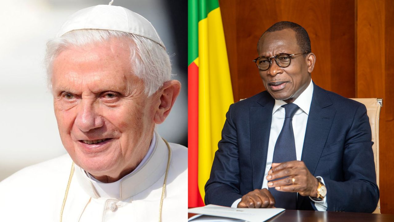 Pape benoît xvi et patrice talon