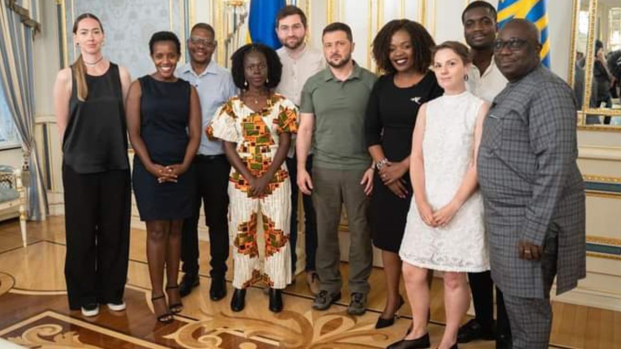 Volodymyr zelensky et rachidath houssou