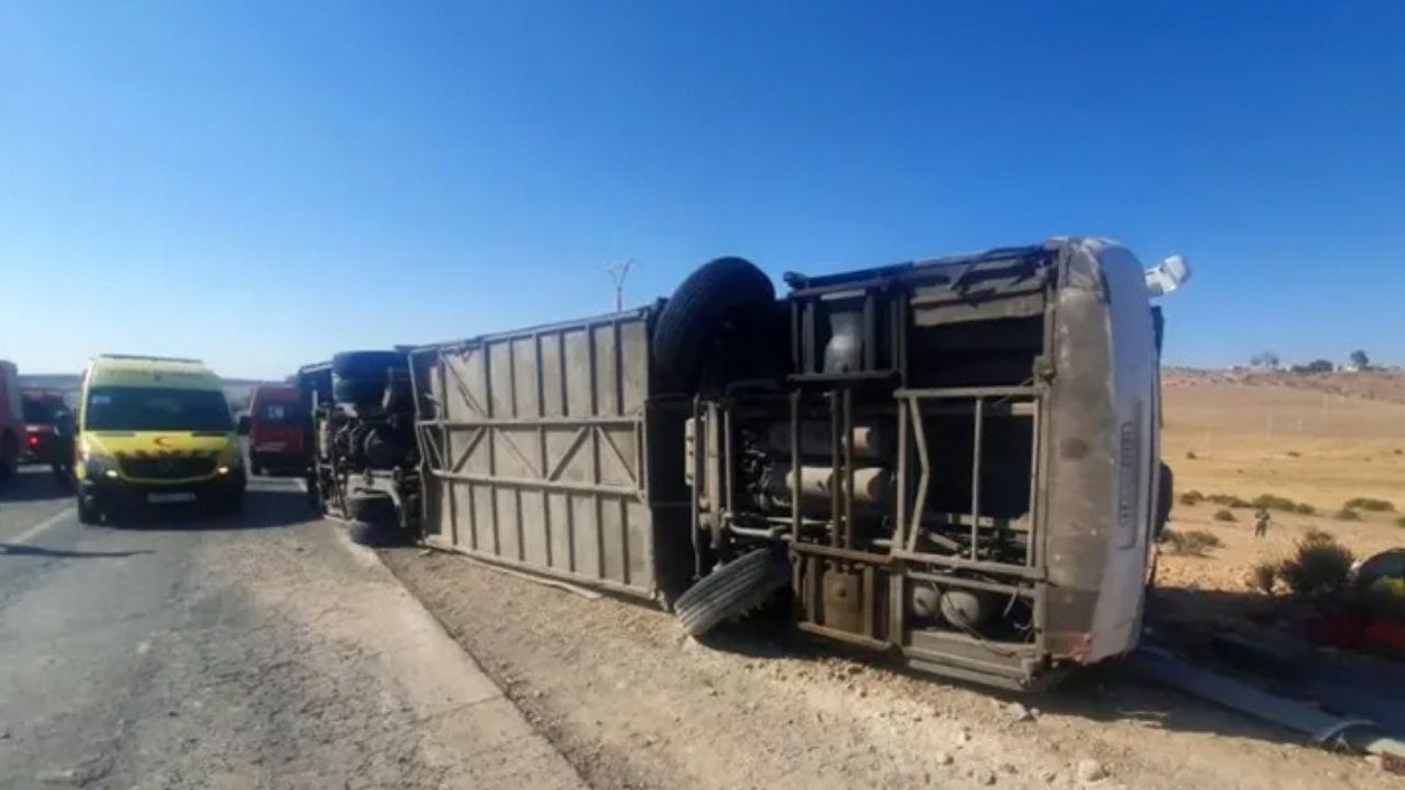 Minibus renversé au maroc