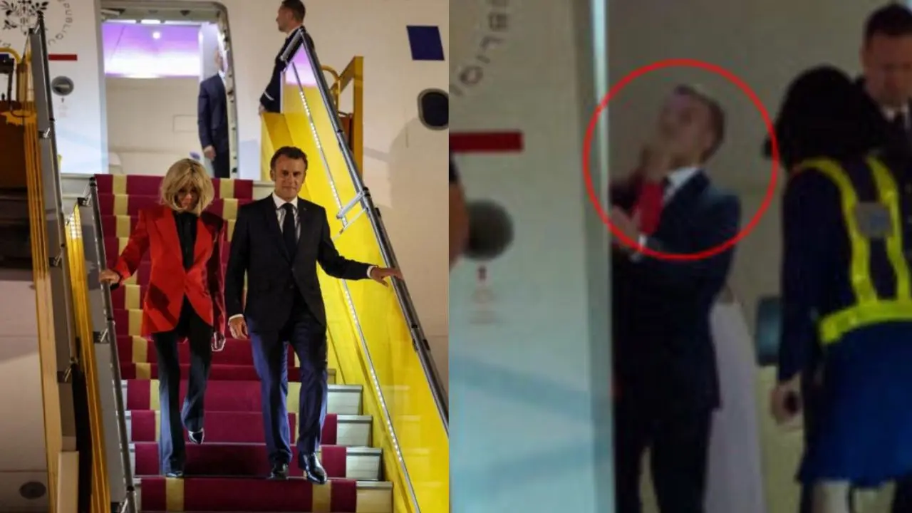 Emmanuel Macron giflé par son épouse