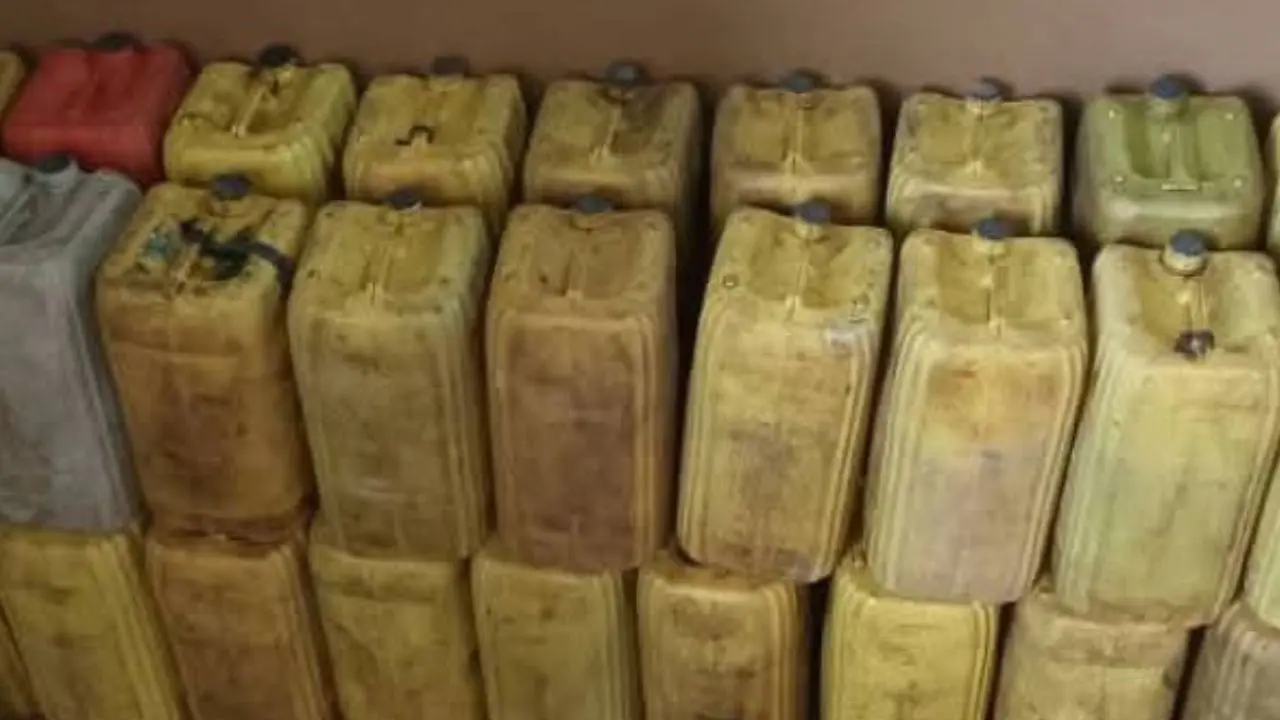 Bidon rempli de gasoil