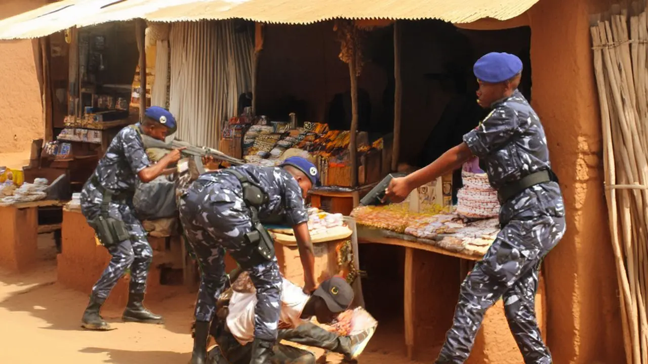 cambrioleurs menottés