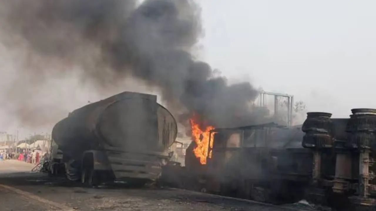 Camion explosé