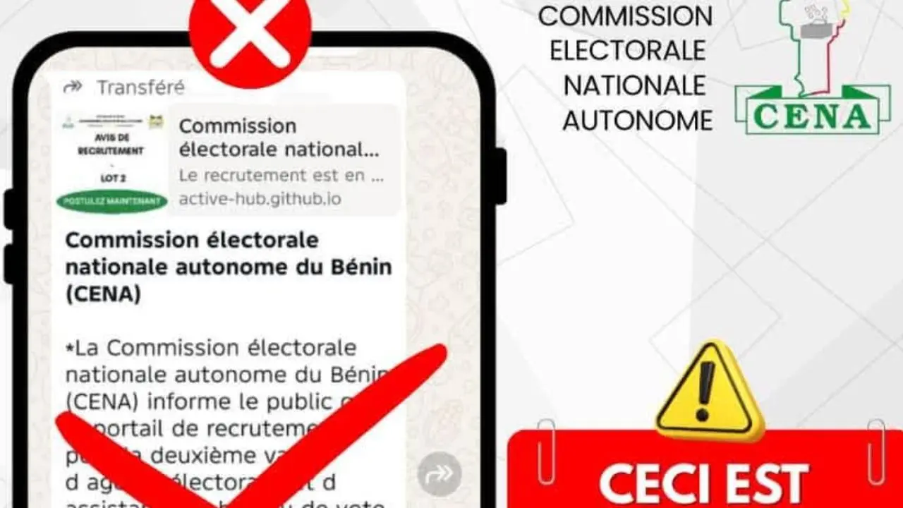 CENA appelle à la vigilance face aux fausses annonces de recrutement d’agents électoraux