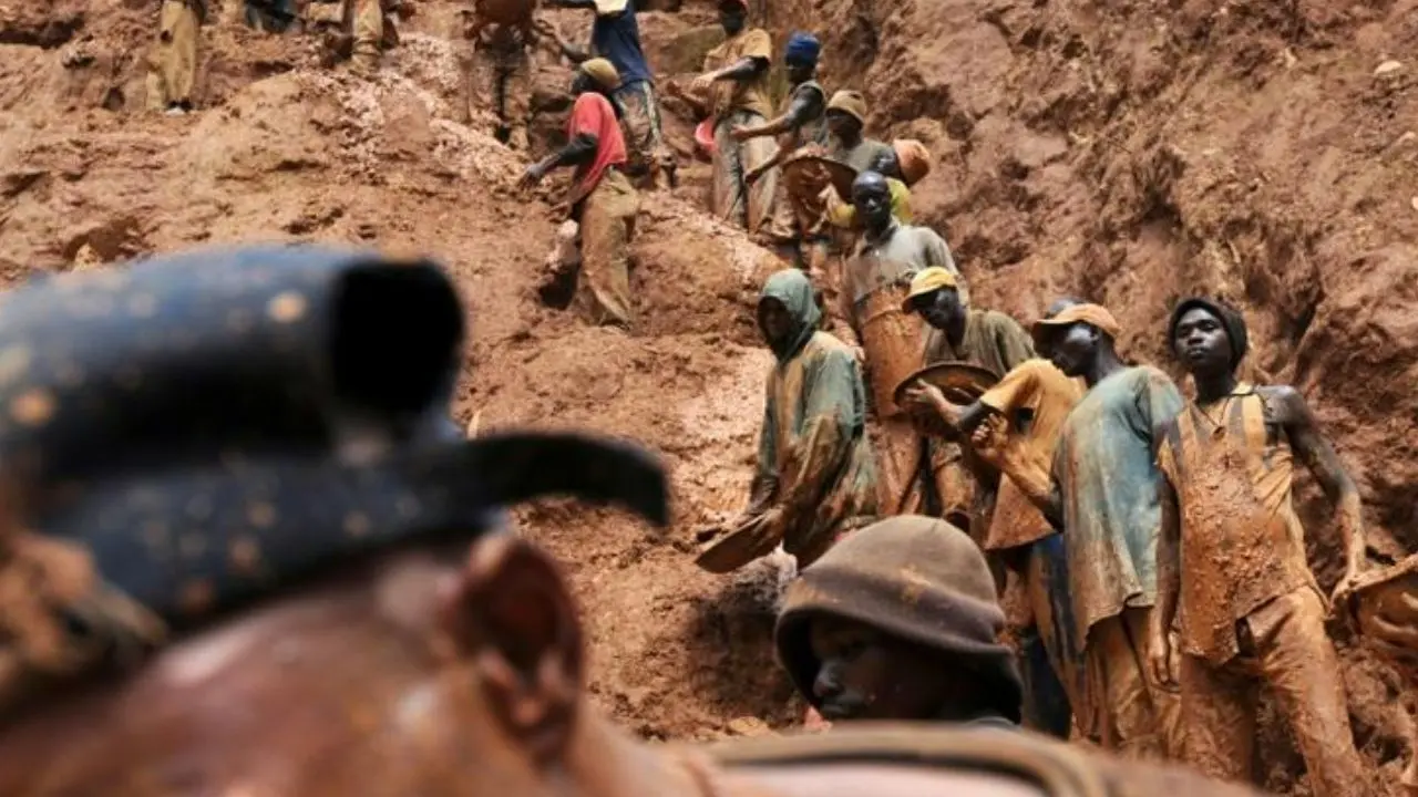 effondrement d’un pont dans une mine