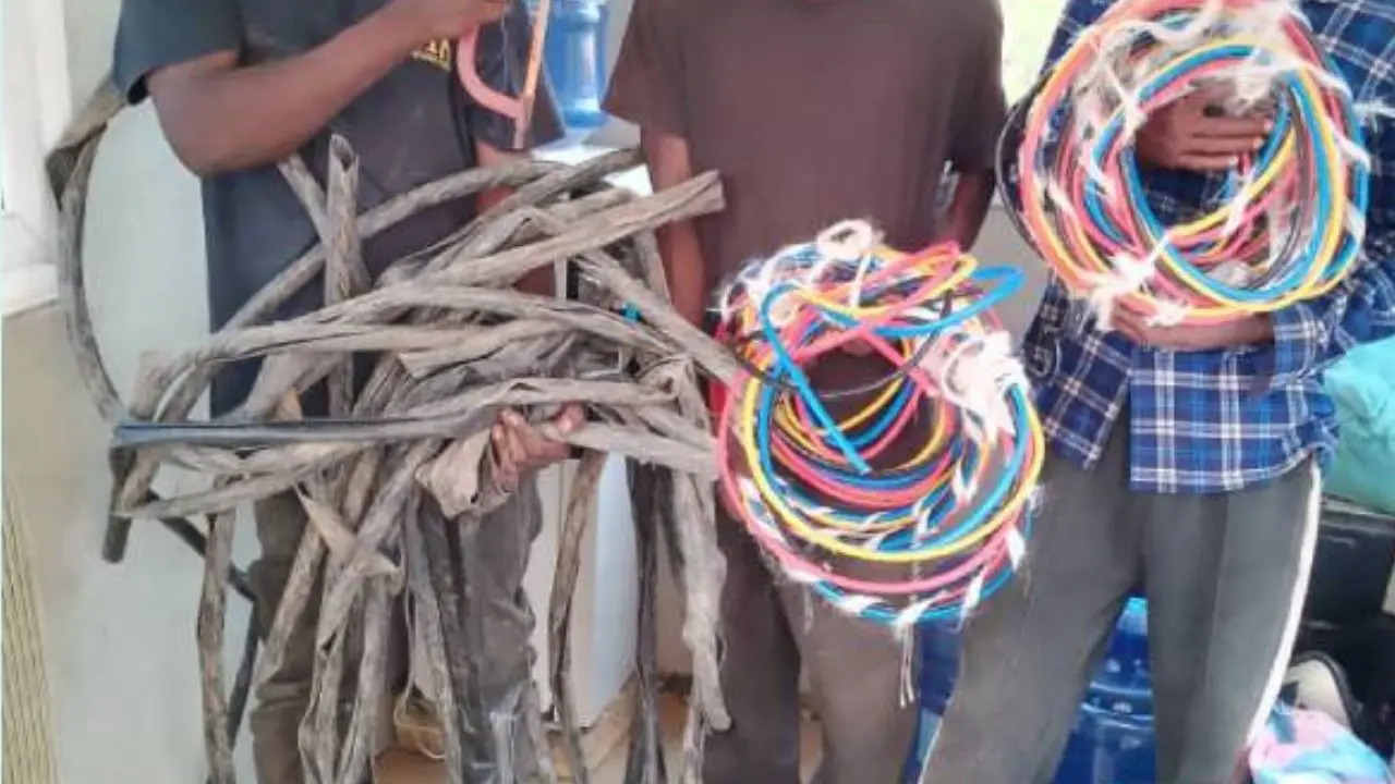 vol de câbles électriques