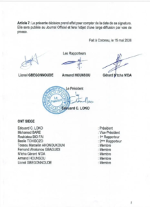 Décision Haac 5