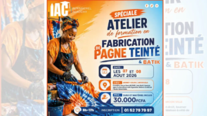 Abomey-Calavi : atelier spécial de formation en fabrication de pagnes teintés et Batik