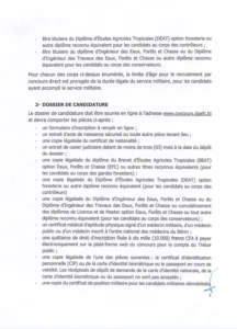 Recrutement Eaux, Forêt et Chasse 2