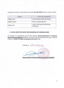 Recrutement Eaux, Forêt et Chasse 4