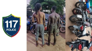Bénin/Pahou : une moto volée retrouvée, deux suspects dont un mécanicien interpellés avec cinq motocyclettes
